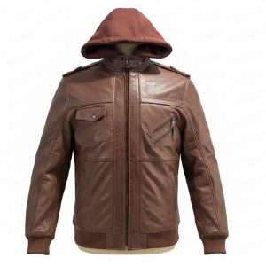 Leather Bomber Jacket